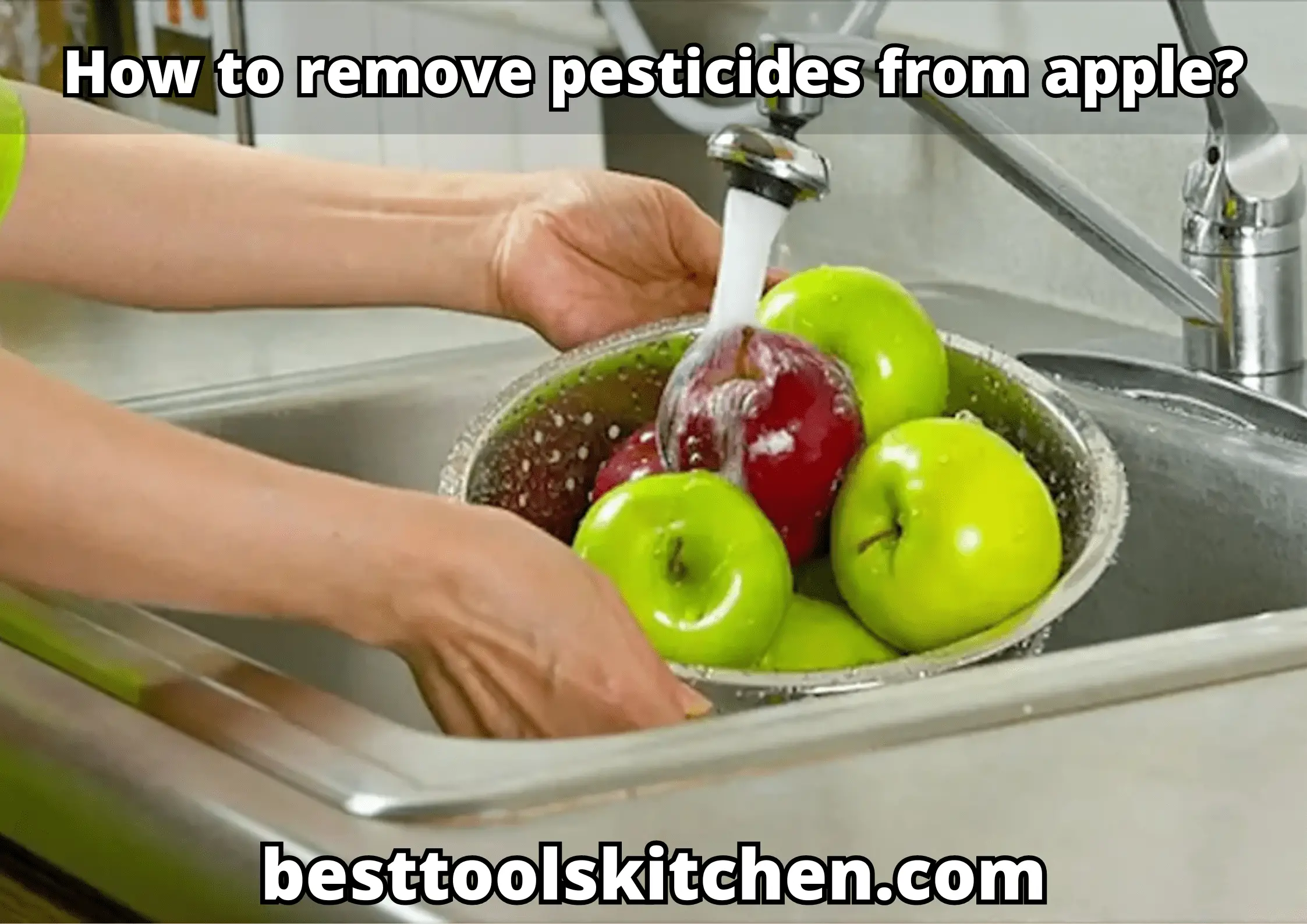 How to remove pesticides from apple