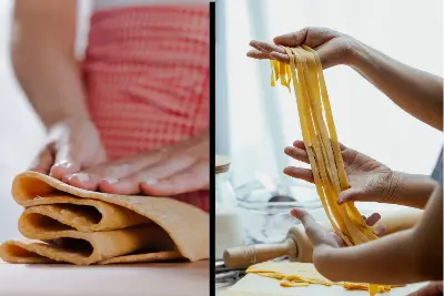 make pasta without a pasta maker using knife
