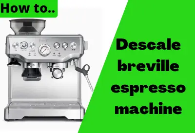 Descale your espresso machine