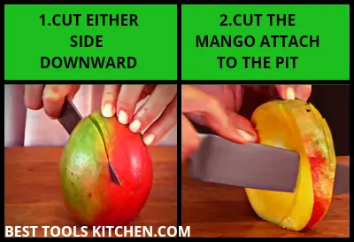 how to cut a mango using knife