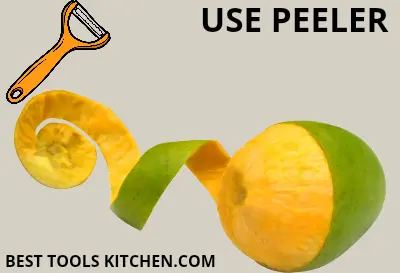 how to cut a mango using vegetable peeler 