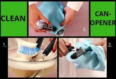 3 quick steps to clean your pampered chef can opener quickly 