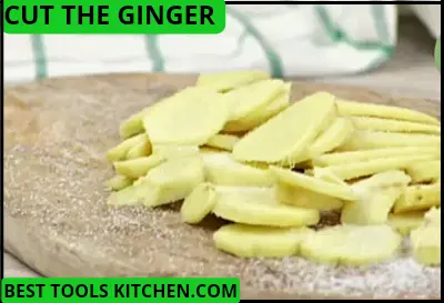 How to cut ginger while making ginger garlic paste 