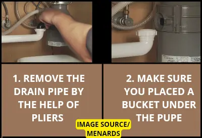 How to remove drain pipe from garbage disposal 