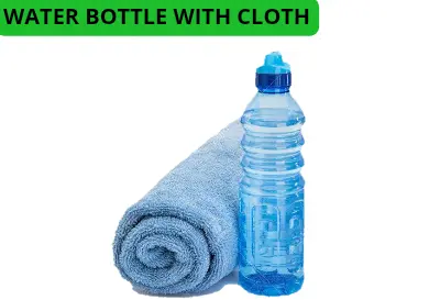 Wrap cloth to keep cold your water bottle all day