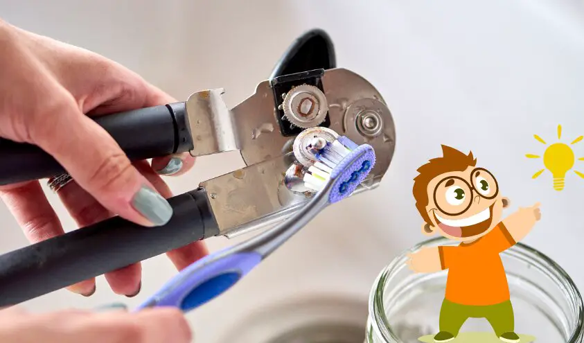 how to remove rust from can opener