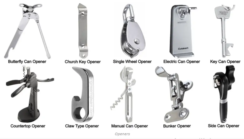 types of can openers