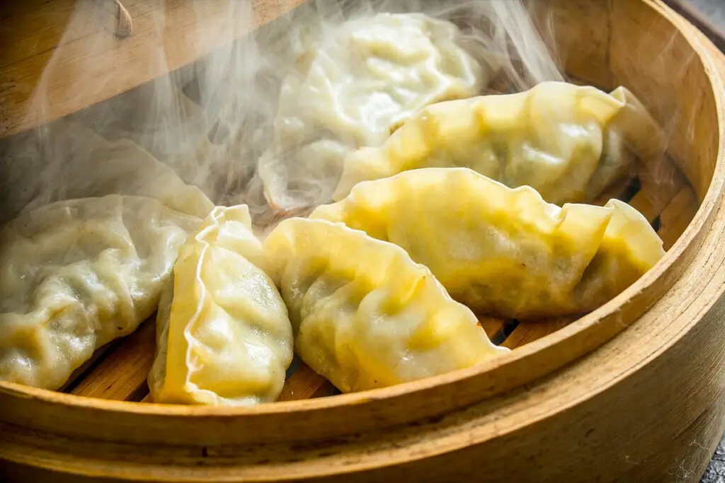 Tofried vs steamed dumplings comparison