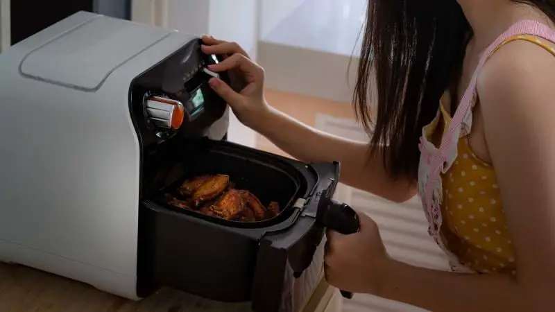 why does my air fryer smell